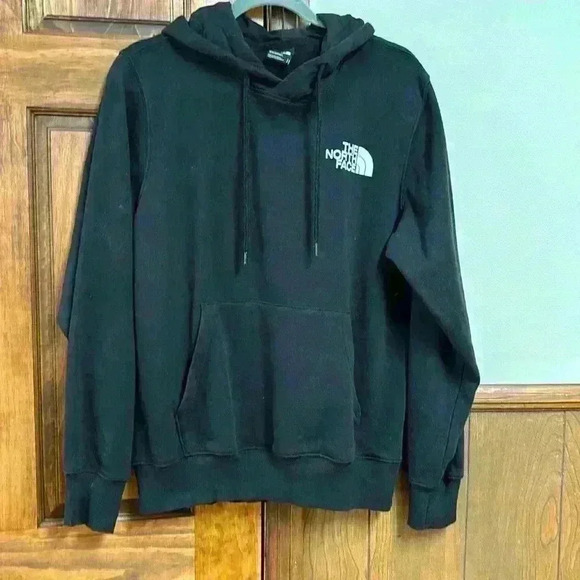 The North Face Black Hooded Sweatshirt With Kangaroo Pockets Size Men S - Picture 1 of 6